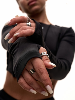 Рашгард для танців чорний crop з біфлексу