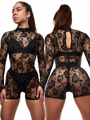 КОМБІНЕЗОН BASIC | ГІПЮР | ЧОРНИЙ