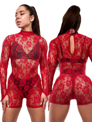 КОМБІНЕЗОН BASIC | ГІПЮР | ЧЕРВОНИЙ