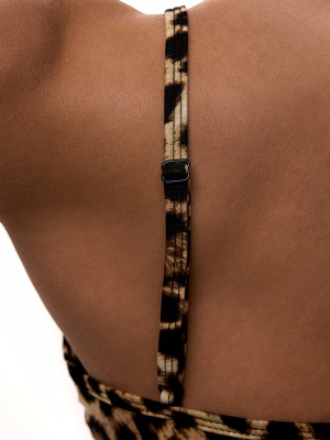 Боді леопардове слітне зі стрінговим кроєм для танців