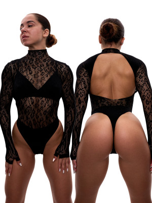 БОДІ LEO | СІТКА | ЧОРНИЙ