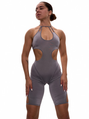 Сірий спортивний комбінезон Luna для танців та спорту