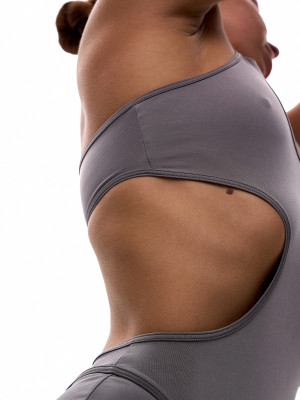 Сірий спортивний комбінезон Luna для танців та спорту