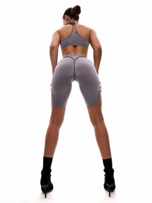 Сірий спортивний комбінезон Luna для танців та спорту