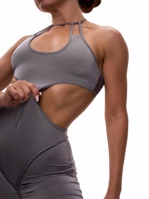 Сірий спортивний комбінезон Luna для танців та спорту