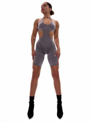 Сірий спортивний комбінезон Luna для танців та спорту