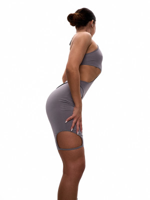 Сірий спортивний комбінезон Luna для танців та спорту