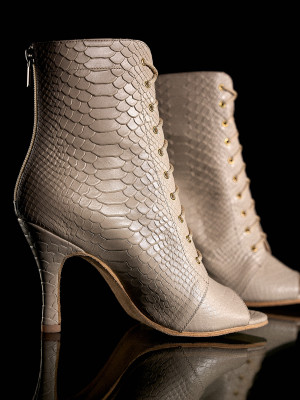 Бежеві High Heels для танців з натуральної шкіри