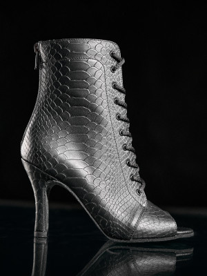 ВЗУТТЯ ХІЛС | ШКІРА | ЧОРНА АНАКОНДА