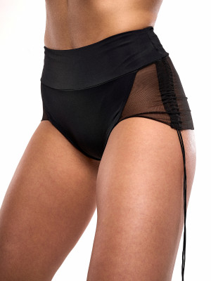 Шорти з затяжкою чорні для танців та спорту