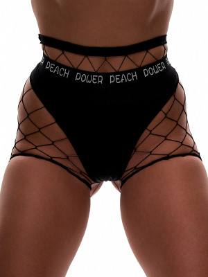 Вело-шорти з великої сітки чорні