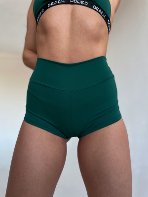 Шорти з розрізами | Зелені
