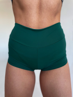 Шорти з розрізами | Зелені