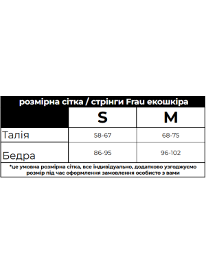 СТРІНГИ FRAU | ШКІРА СТРІНГИ FRAU | ШКІРА