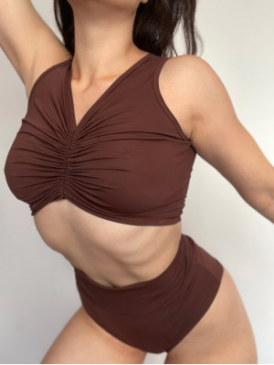 Топ затяжка | Коричневий