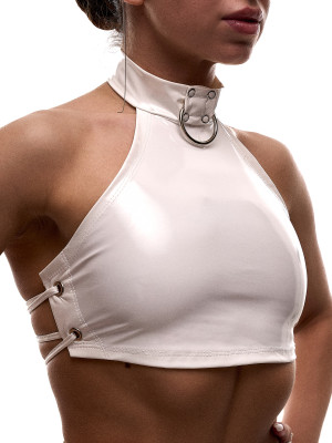 ТОП CHOKER | ЛАТЕКС | БІЛИЙ