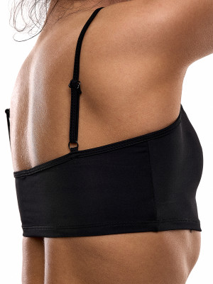 Чорний базовий топ для танців та спорту